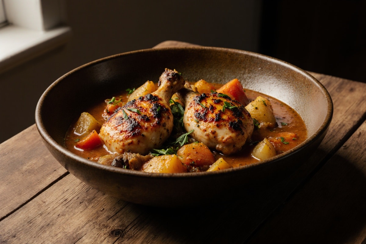 Unlock Deep Flavor: Bone-In Chicken Stew with Sweet Potato Broth
